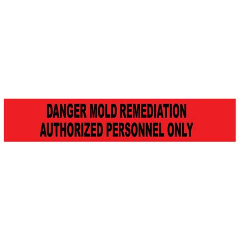 NMC PT7-2ML Mold Remediation Authorized Personnel Only 2 Mil Tape, 3" x 1000'
