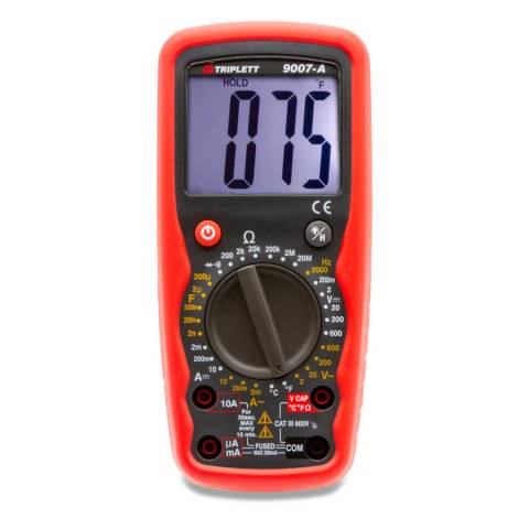 Triplett 9007A Industrial Digital Multimeter: CAT III 600V