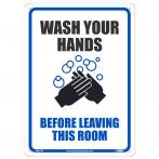 NMC WH1RB Wash Your Hands Sign