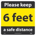 NMC Keep A Safe Distance Walk On Floor Sign