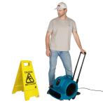 XPOWER X-830H 1 HP Air Mover, Carpet Dryer, Floor Fan, Blower with Telescopic Handle and Wheels