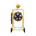 XPOWER FA-300K6-Yellow Warehouse/Dock Cooling Fan Kit, L-30 LED Spotlight, and 300T Mobile Trolley